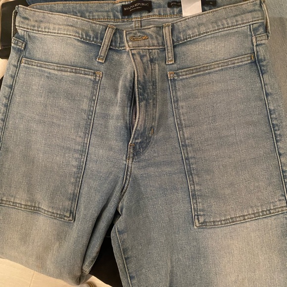 Banana republic high rise wide leg crop jeans - Picture 2 of 3